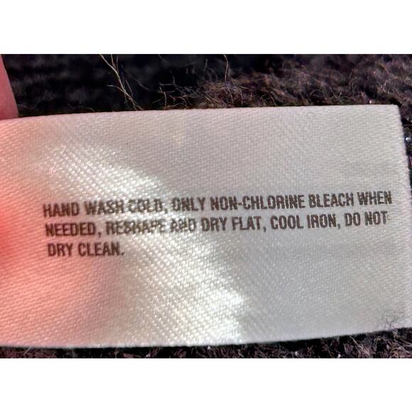 Gap Charcoal Gray Silver Metallic Wool Blend Button Front Cardigan - Picture 9 of 9